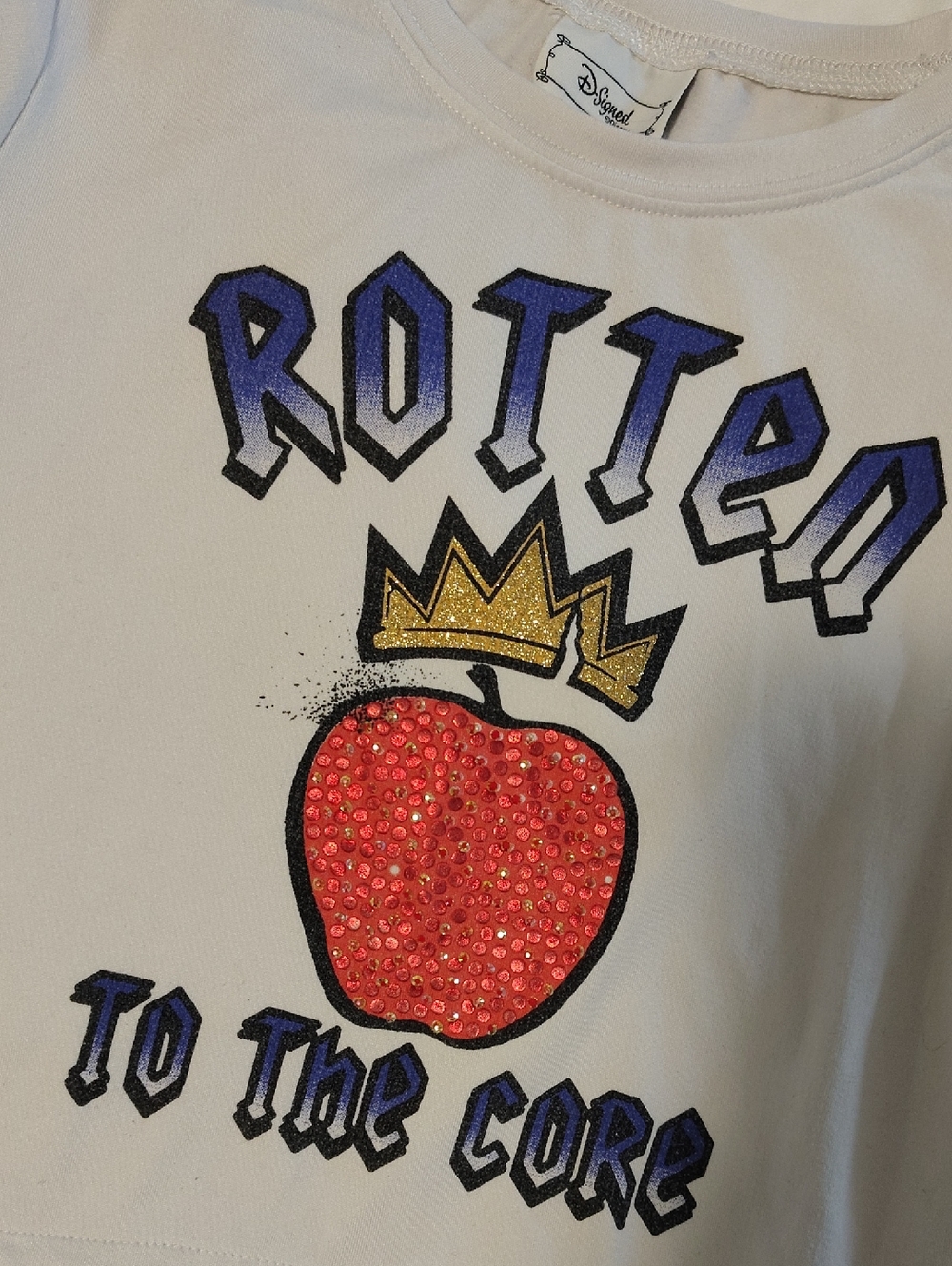 Disney Rotten to the Core D-Signed Descendants Kids T Shirt Top 7/8 Girls Small
